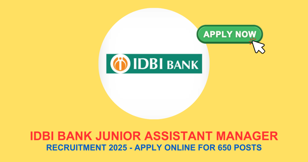 IDBI Bank Junior Assistant Manager