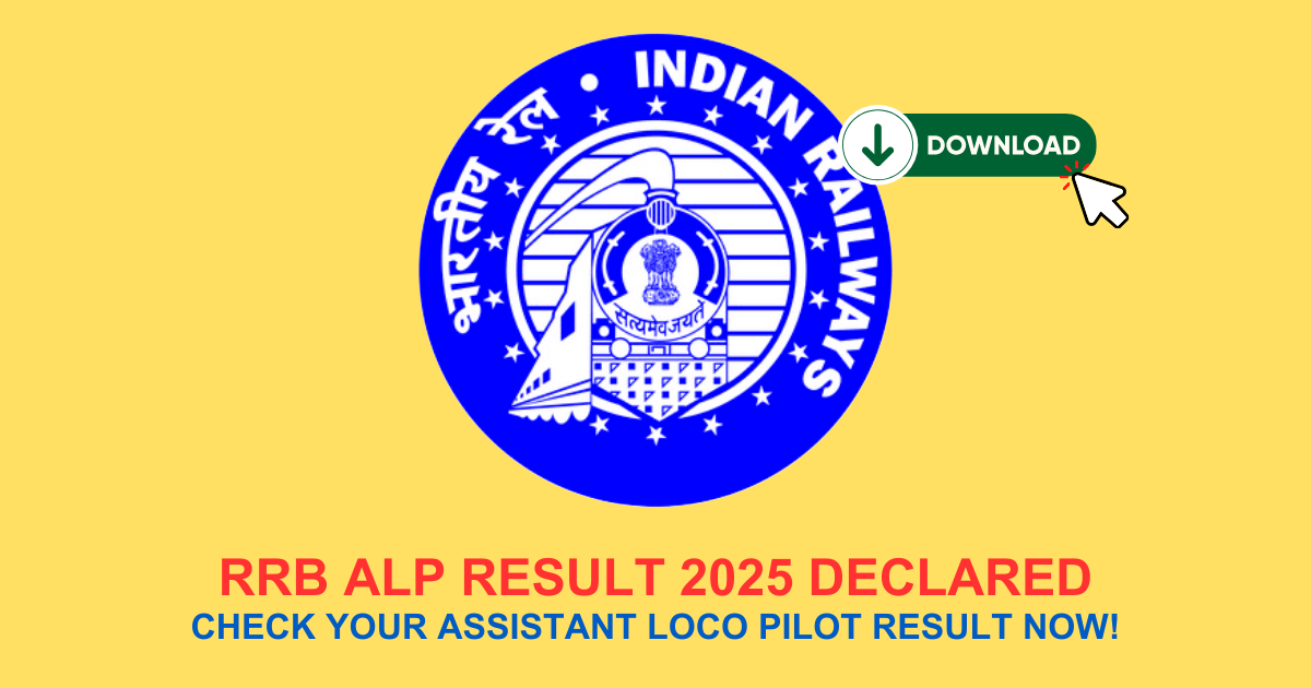 RRB ALP Result 2025 Declared