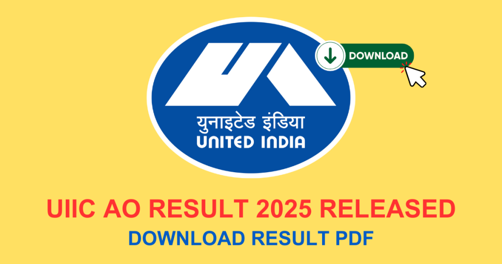 UIIC AO Result 2025 Released